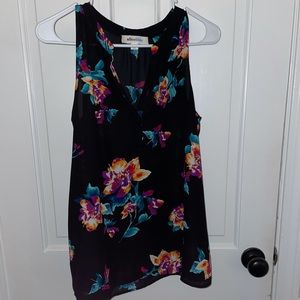 Floral v-neck blouse